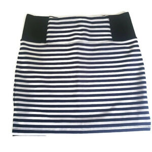 Charlotte Russe Striped Stretch Skirt